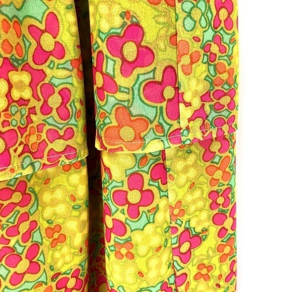 Julie Brown Sammy Tiered Ruffle Hem Smocked Waist Coordinating Mini Skirt Medium - Picture 8 of 12